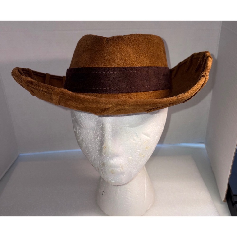 Toy Story Woody Cowboy Hat Brown Suede Adult Costume Accessory